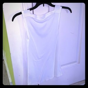 🦊 LOFT white high square neck size XXS